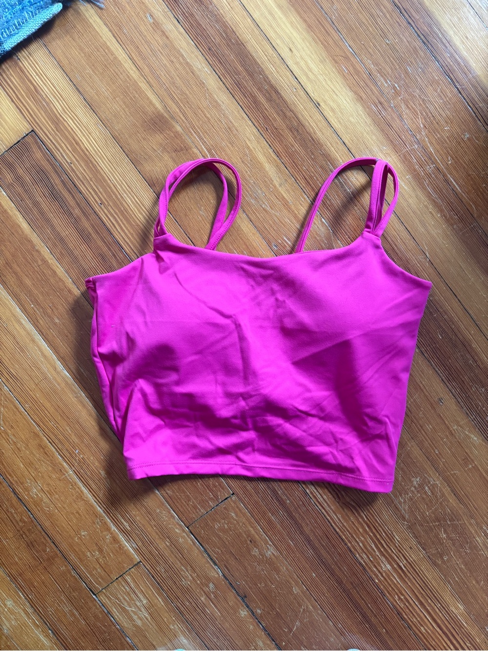 Hot Pink Cropped sports bra